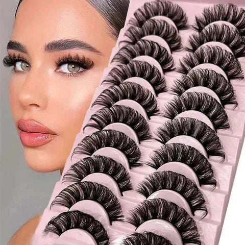Fluffy Mink Lashes with dramatic volume and soft, natural look for bold eyes.