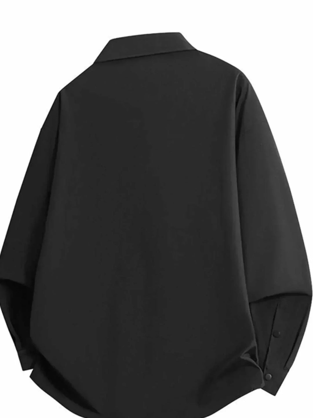 Snap Down Shacket from Hot Topic Goods casual lightweight snap-button layering jacket with chest pockets