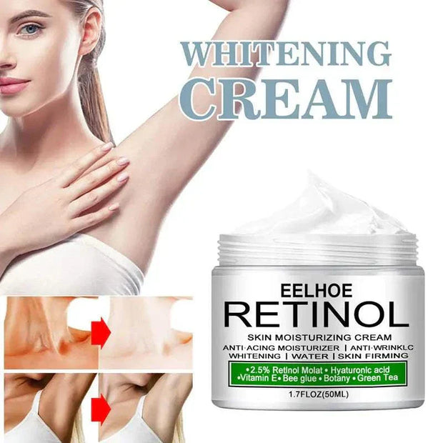 Body Whitening Cream for radiant, even skin tone with natural ingredients and deep hydration, 50ml jar.
