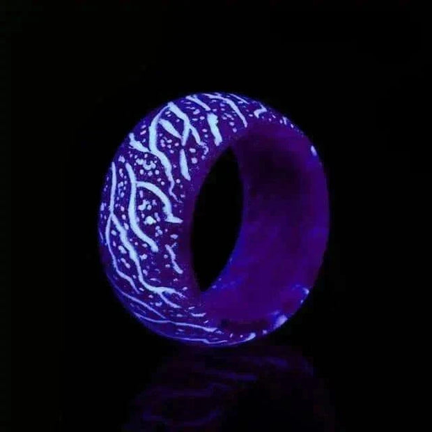 Love Glow Ring with luminous glow and intricate design.