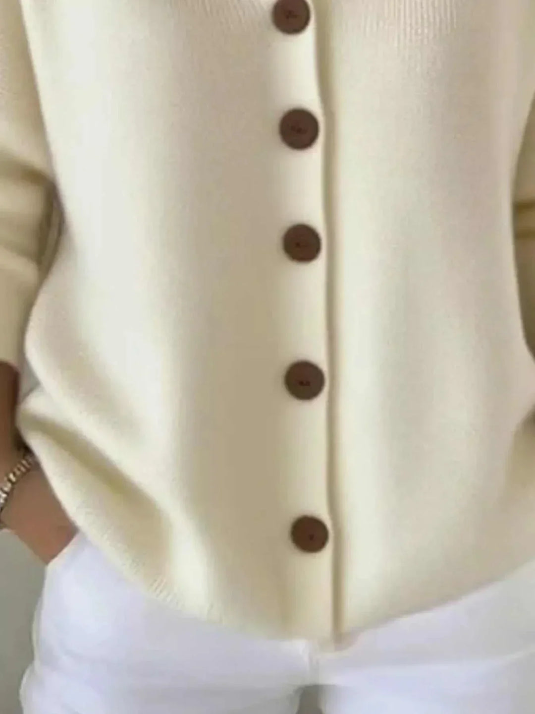 Women’s plus size long sleeve cardigan with button front and hood from Hot Topic Goods