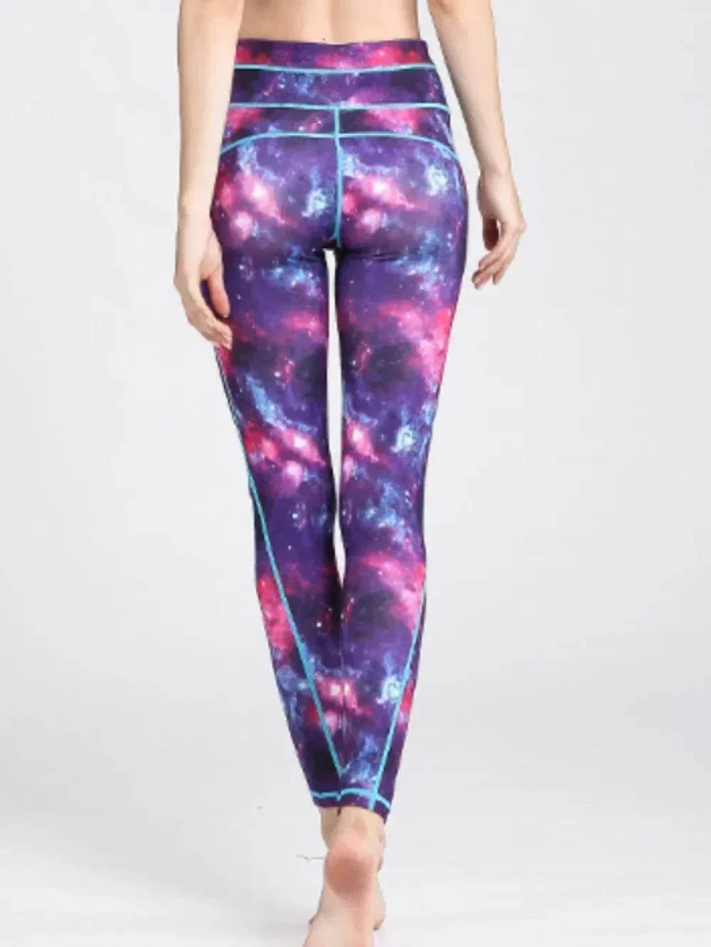 Women’s Printed Active Leggings with high-waist and bold pattern for casual and activewear from Hot Topic Goods