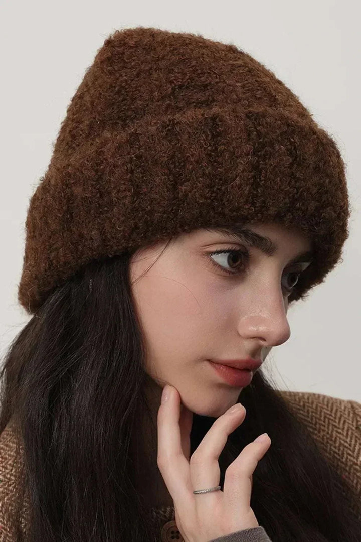 Women’s thermal knit winter hat solid color cozy cold-weather accessory from Hot Topic Goods