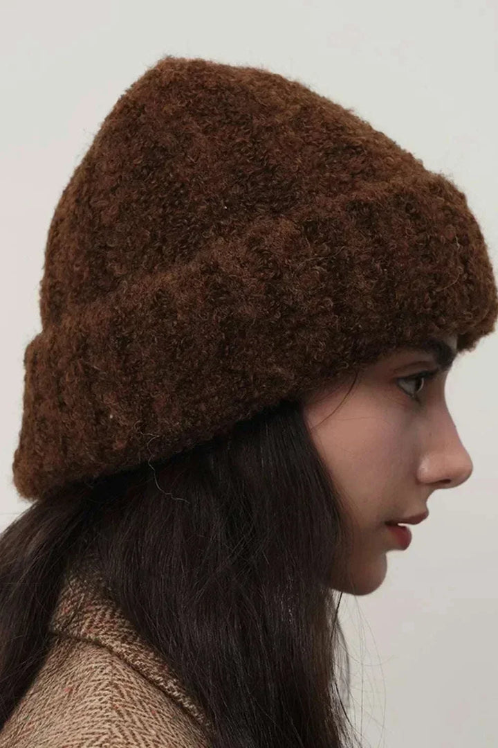 Women’s solid color thermal knit winter hat from Hot Topic Goods for cozy cold-weather wear