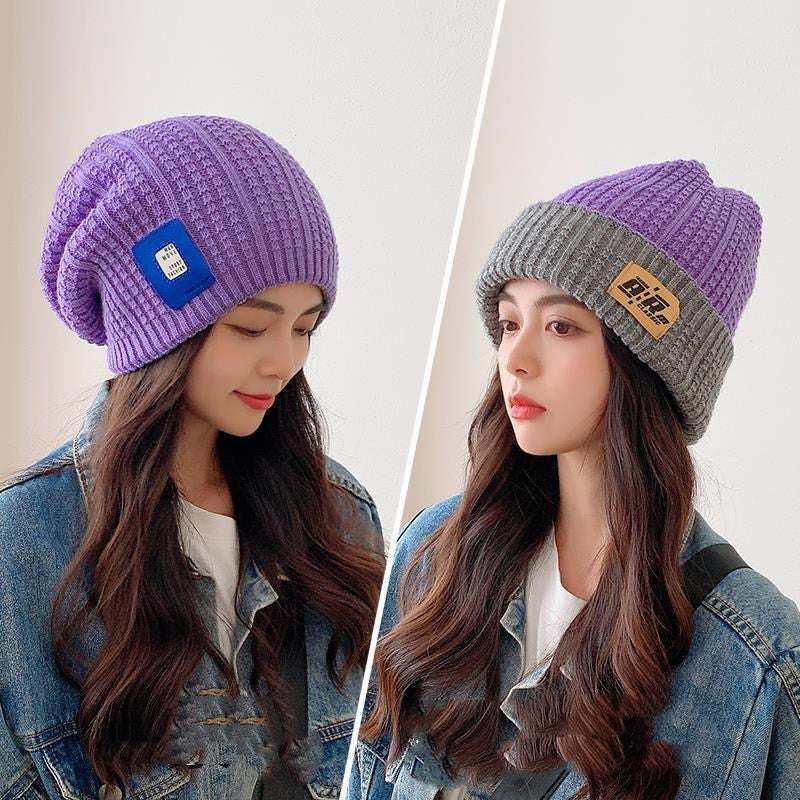 Women's Winter Ear Warmer knitted headband in winter outfit for cozy cold-weather styling