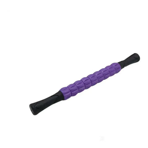 Muscle Roller Body Massage, purple and black, ergonomic design for effective relief, portable.