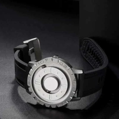 Sleek Magnetic Pointer Watch with innovative magnetic display and durable design.