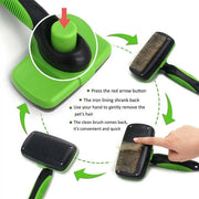 Self Cleaning Dog Brush with easy-clean technology and ergonomic design for effortless pet grooming.