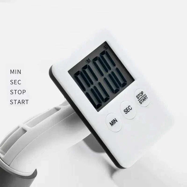 Timing Shelf Fitness Trainer with built-in timer and control buttons for versatile strength training.