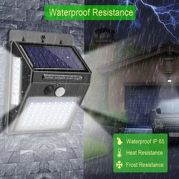 Waterproof solar garden lamp illuminating outdoors with eco-friendly, energy-efficient design.