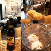 Creative Champagne Glass showcasing innovative design with root beer float inside, highlighting versatility and elegance.