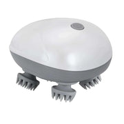 Electric scalp massager with ergonomic design and 4 massage heads for deep relief.