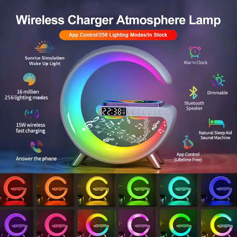 Bluetooth Speaker Charger Lamp