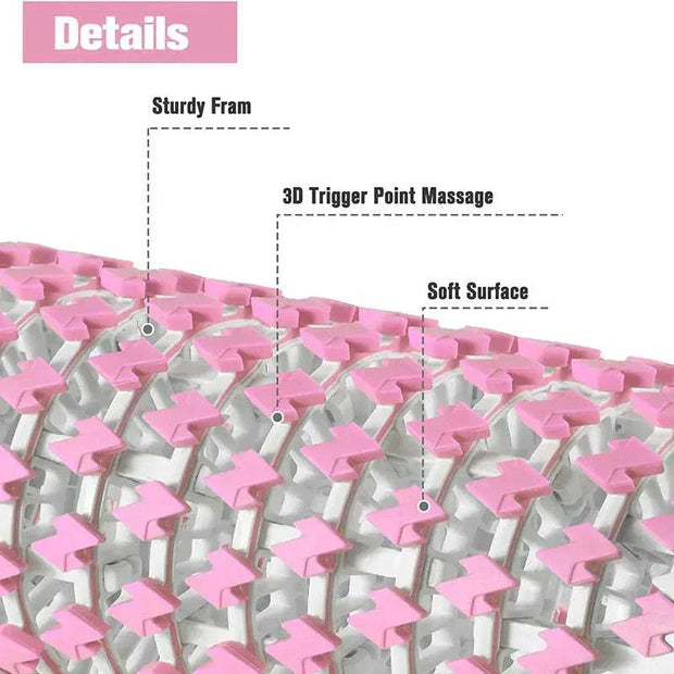 Multifunctional Yoga Pillar with 3D trigger point massage and soft surface.