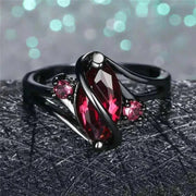 Elegant crystal ring with dazzling centerpiece reflecting light.