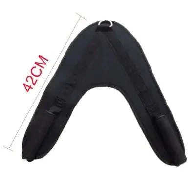 Gym Abdominal Strap 42cm for core workouts, featuring durable nylon and PVC handle.