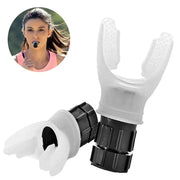 Lung Fitness Trainer with adjustable resistance dial and portable design.
