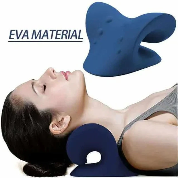 Neck Shoulder Stretcher Pillow for pain relief and posture correction with EVA material.