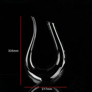 Crystal U-Shaped Wine Decanter