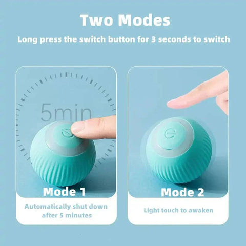 Smart Cat Ball Toy with two modes and touch activation for engaging play.