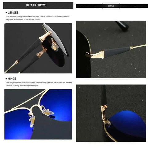 Mens Luxury Brand Sunglasses with polarized lenses, UV protection, and premium materials for style and comfort.