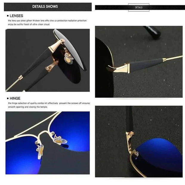 Mens Luxury Brand Sunglasses with polarized lenses, UV protection, and premium materials for style and comfort.