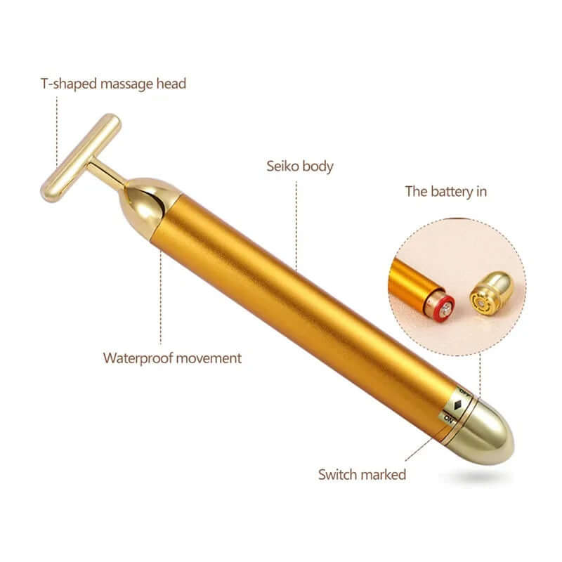 24K Gold Facial Roller