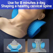 Neck Shoulder Stretcher Pillow for cervical spine health, only 8 minutes daily.