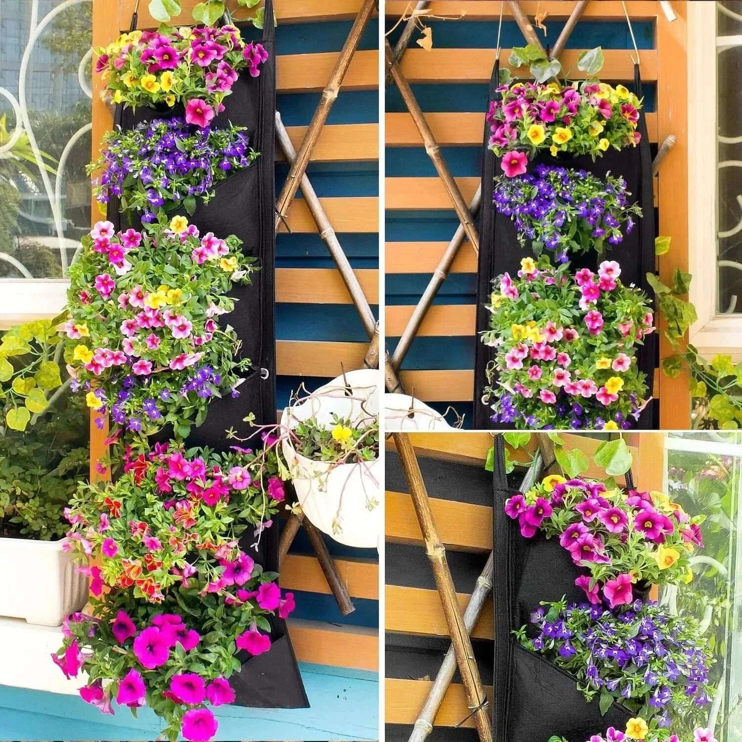 Vertical Hanging Garden Pots Vertical Hanging Flower Pots