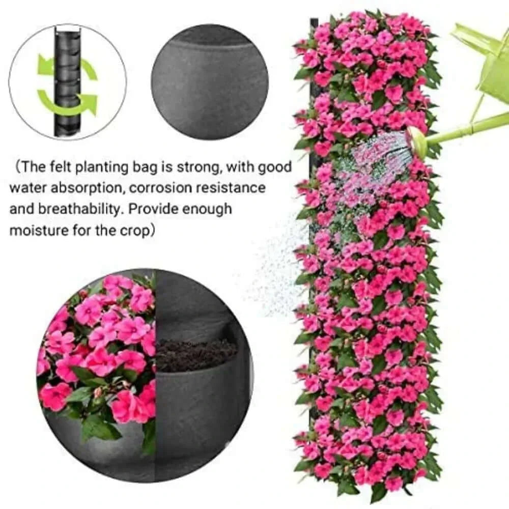 Vertical Hanging Garden Pots Vertical Hanging Flower Pots